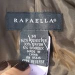Rafaella  Padded Shoulder Pinstripe Blazer Jacket Photo 4