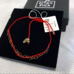NWT Picky Pica Silver Bracelet with combination of Hearts and Red String Photo 3