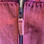 st. john's bay Vintage Leather Vest Red Petite Medium Photo 3