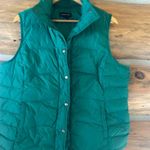 Lands' End Full Zip Vest Kelly Green Puffer Down Feather Photo 2