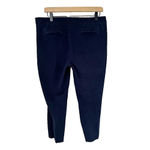 Talbots Chatham Ankle Pants Side Zipper Womens Navy Blue Size 14 Petite Stretch Photo 5