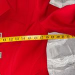 Chantelle  Bold Red Blazer with Square Buttons Photo 6