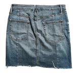 Good American Patchwork Denim Mini Skirt 14/32 Women’s Blue GASKX103 Photo 2