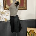 Abercrombie & Fitch NWT Faux Leather Black Wrap Skirt - Sz S ππ Photo 5