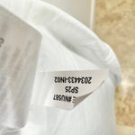 Madewell  Embroidered Deep V Neck Midi Dress Bandana Boho White Navy Large NWT Photo 15