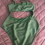 Aerie Kelly Green Cutout One-Piece Swimsuit Women’s Large Photo 3