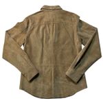 Jones New York Vintage 90s Country Petite Shirt Sz 6 P Beige Suede 100% Leather Photo 1