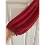 Heartloom  Women's Small Red Long Sleeve‎ Pleated Sleeve Career Photo 3