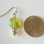 Handmade quality Czech glass beads snail shell unique dangle earrings 🌀💕 Photo 1