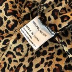 Princess Polly Womens Top Mock Neck Sheer Long Sleeve Leopard Print Brown 2 Photo 3