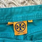 Tory Burch cropped slim boots jeans in turquoise color size 28 Photo 2
