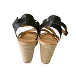 Dolce Vita Leather Wedge Strappy Sandals Size 6.5 Black with Silver Studs Photo 4