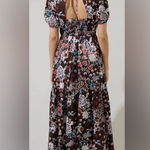 Sugar Lips Journee Floral Morty Puff Sleeve Maxi Dress Photo 1