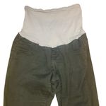 Indigo Blue  Over the Belly Skinny Maternity Jeans Size Large in Olive Green Photo 1