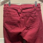 J.Jill Christian Siriano Women’s Merlot Red Stretchy Straight Leg Jeans Size 4 Photo 5