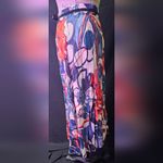 Colorful Abstract Maxi Dress Blue Size L Photo 1