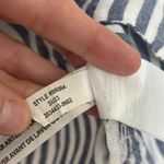 J.Crew Flutter-Sleeve 100% Linen V-Neck Top in Stripe - Size XS Photo 5