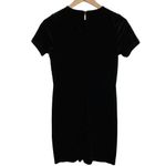 Michael Kors MICHAEL  Black Metallic Velour Crew Neck Mini Dress Size XS Photo 4