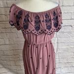 Love Tree  Women’s Off The Shoulder Casual Embroidered Girly Mini Dress Size M Photo 2