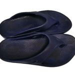 Oofos Original Blue Recovery Comfort Flip Flop Sandals Womens Size 7 Mens Size 9 Photo 2