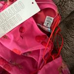 Urban Outfitters NWT  Bright Side Lace-Up Mini Dress Pink cherry y2k Photo 2