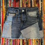 American Eagle Patchwork Denim Skirt Photo 0