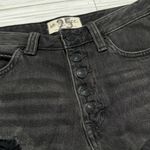 Free People Black Mambo Denim Shorts 25 NWT Photo 2