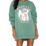 Boys Lie Good Bye Angel Long Sleeve Crewneck Graphic Cotton Sweatshirt Green Photo 0