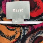 Maeve  Anthropologie Womens Flavia Swirl Shift Tunic Dress Size S Red Pink Photo 4