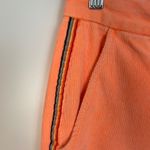 Sundry  Neon Orange Rainbow Stripe  Festival Ankle Zip Corduroy Jogger Size 30 Photo 3