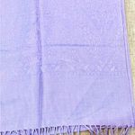 Light purple rectangle pashmina light scarf Photo 1