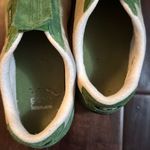 Diesel Vintage  leather green suede shoes/sneakers size 8 Photo 6