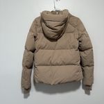 Reiss  Thea Hooded Short Puffer Down Feather Winter Jacket in Tan Size XS Photo 8