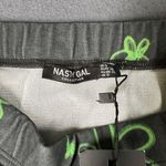 Nasty Gal Womens US 4 Black Mesh Graffit Floral Print Mini Skirt NWT Photo 6