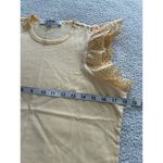 joe's jeans Joe’s Jeans Eyelet Flutter Sleeve Top Apricot Sherbert NEW NWOT Size XS $148 Photo 3