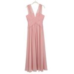 BCBGMAXAZRIA  Astella Gown Full Length Maxi Dress Light Shell Pink Size 10 NWT Photo 2