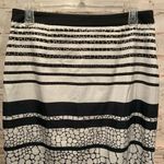 Halogen  skirt 10 Pencil mid length black white Photo 2