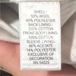 Banana Republic  Vintage Wool Blend 10 Women's Gray Military Style‎ Jacket Blazer Photo 8