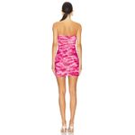Amanda Uprichard Levi Mini Dress Pink Ruched size Small Photo 2