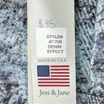 NEW Jess & Jane Denim Effect Blue Rhinestone Asymmetric Hem Tunic Size Large Photo 7