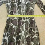 Jennifer Lopez  Snakeskin Print Long Sleeve Lightweight Lined Sheath Dres… Photo 7