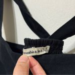 Abercrombie & Fitch  Linen-Blend Squareneck Set Top Size Small in Black Photo 3