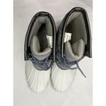 Jessica Carlyle Duck Boots Women's Size 8 White Grey Quilted Lace‎ Up Gray Photo 3