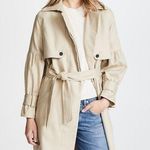 Joie  Alwena Trench Coat in Khaki Size XL NWT Photo 0