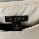 Ann Taylor  Cream Striped Detail Dress Size 4 Photo 1