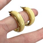 Lot of 10 Pairs of Hoops & Stud Pierced Earrings: LOFT AVON Gold Photo 7