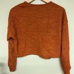 SheIn Crop Burnt Orange Sweater Photo 1