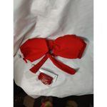 Red Carter  Bikini Top M NEW Swim Cherry Girl Coquette Girl Mermaid Twee Cosplay Photo 4