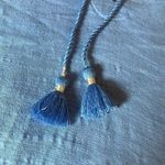 J jill light blue knit hoodie with drawstring. Size undefined Photo 5