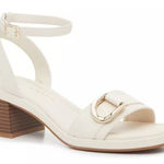 Kelly & Katie  Cream Sandals with Gold Buckle Photo 0